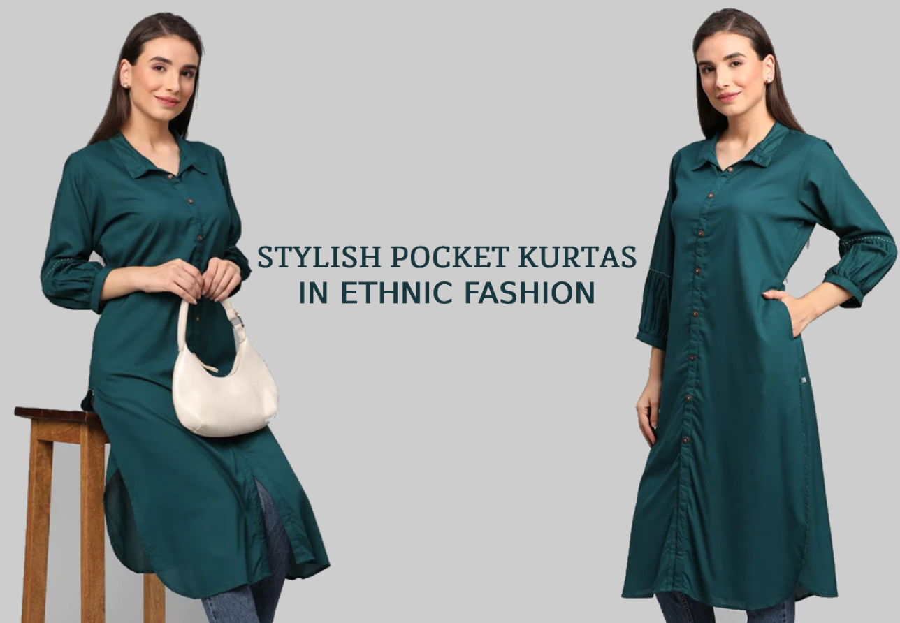 Stylish Pocket Kurtas In Ethnic Fashion